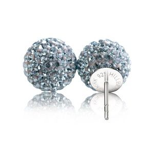12mm Sapphire Sparkle Ball Earrings